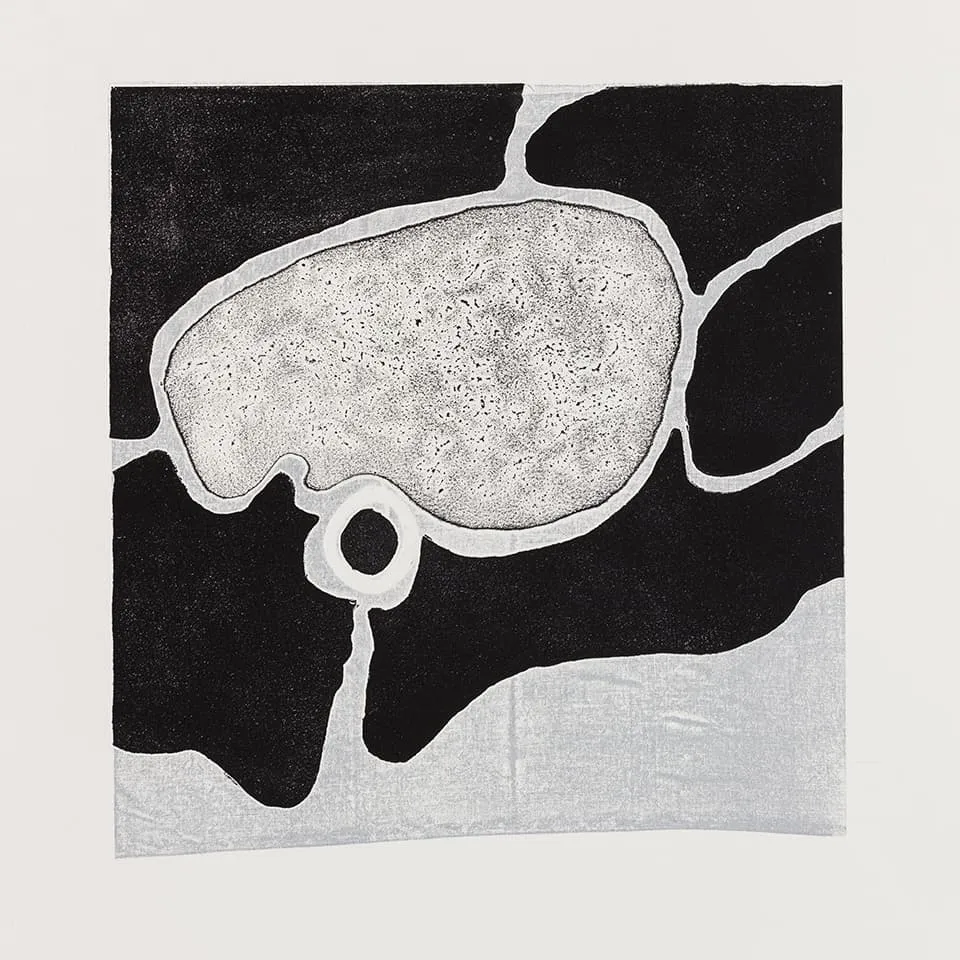 <strong>Respondences 7</strong>, Susan Aldworth, intaglio print, 37 x 37 cms, 2019. Photograph by Peter Abrahams.