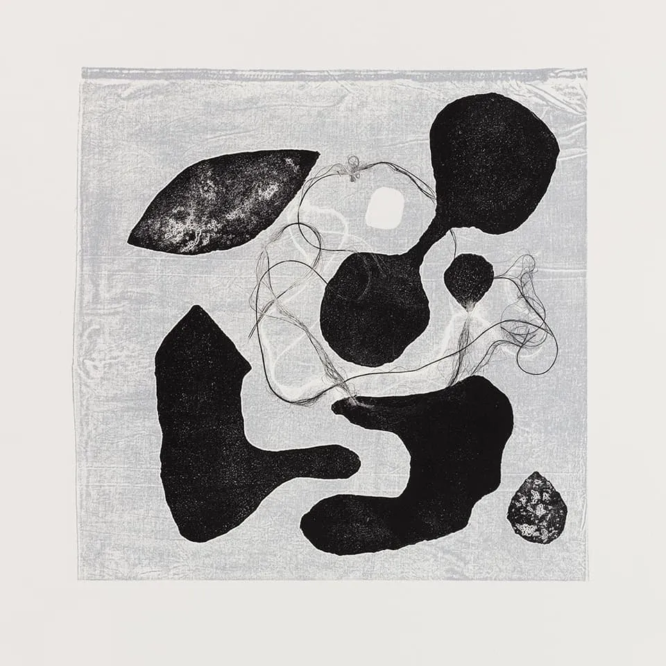 <strong>Respondences 2</strong>, Susan Aldworth, intaglio print, 37 x 37 cms, 2019. Photograph by Peter Abrahams.