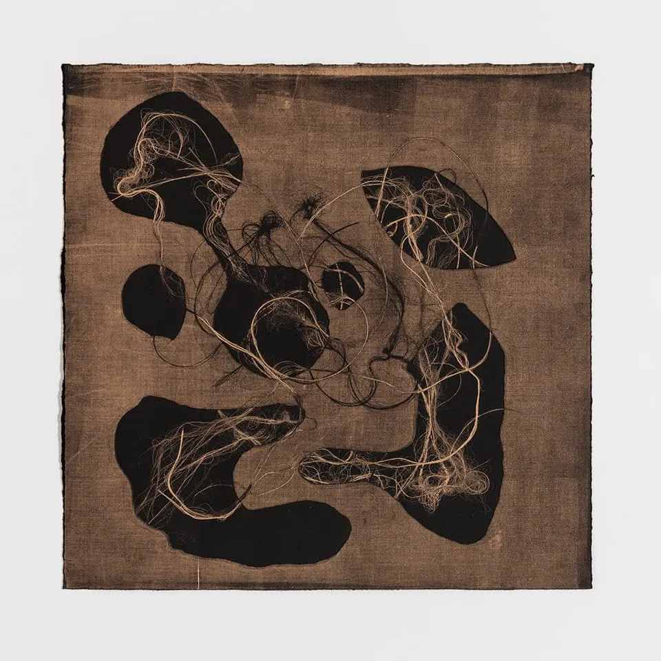 <strong>Respondences 10</strong>, Susan Aldworth, intaglio print, 37 x 37 cms, 2019. Photograph by Peter Abrahams.