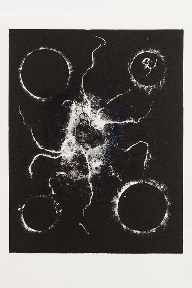 <strong>Deep Sleep 8</strong>, Susan Aldworth, monotype, 47 x 37 cms, 2017. Photograph by Peter Abrahams.