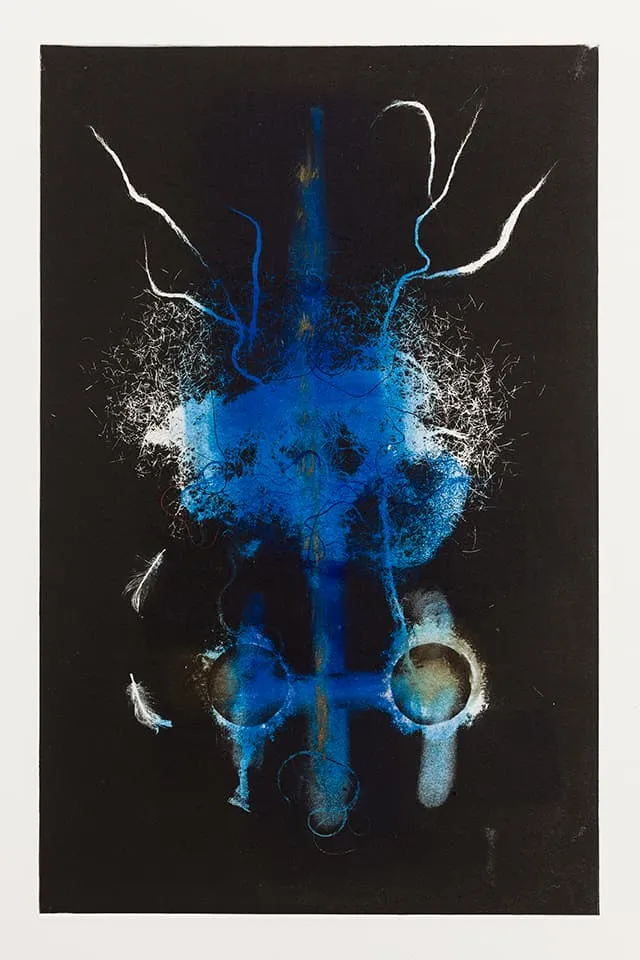 <strong>Deep Sleep 11</strong>, Susan Aldworth, monotype, 76 x 56 cms, 2017. Photograph by Peter Abrahams.
