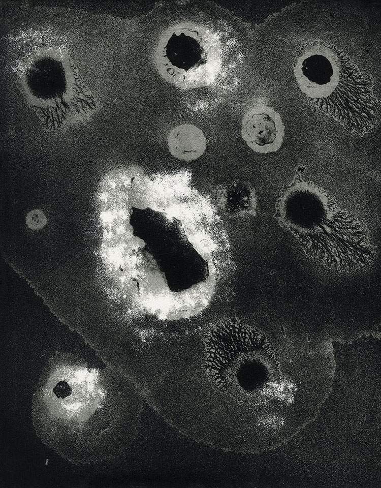 Modern Alchemy 11b, Susan Aldworth, etching, aquatint and monotype, 31 x 24.5 cms, 2023