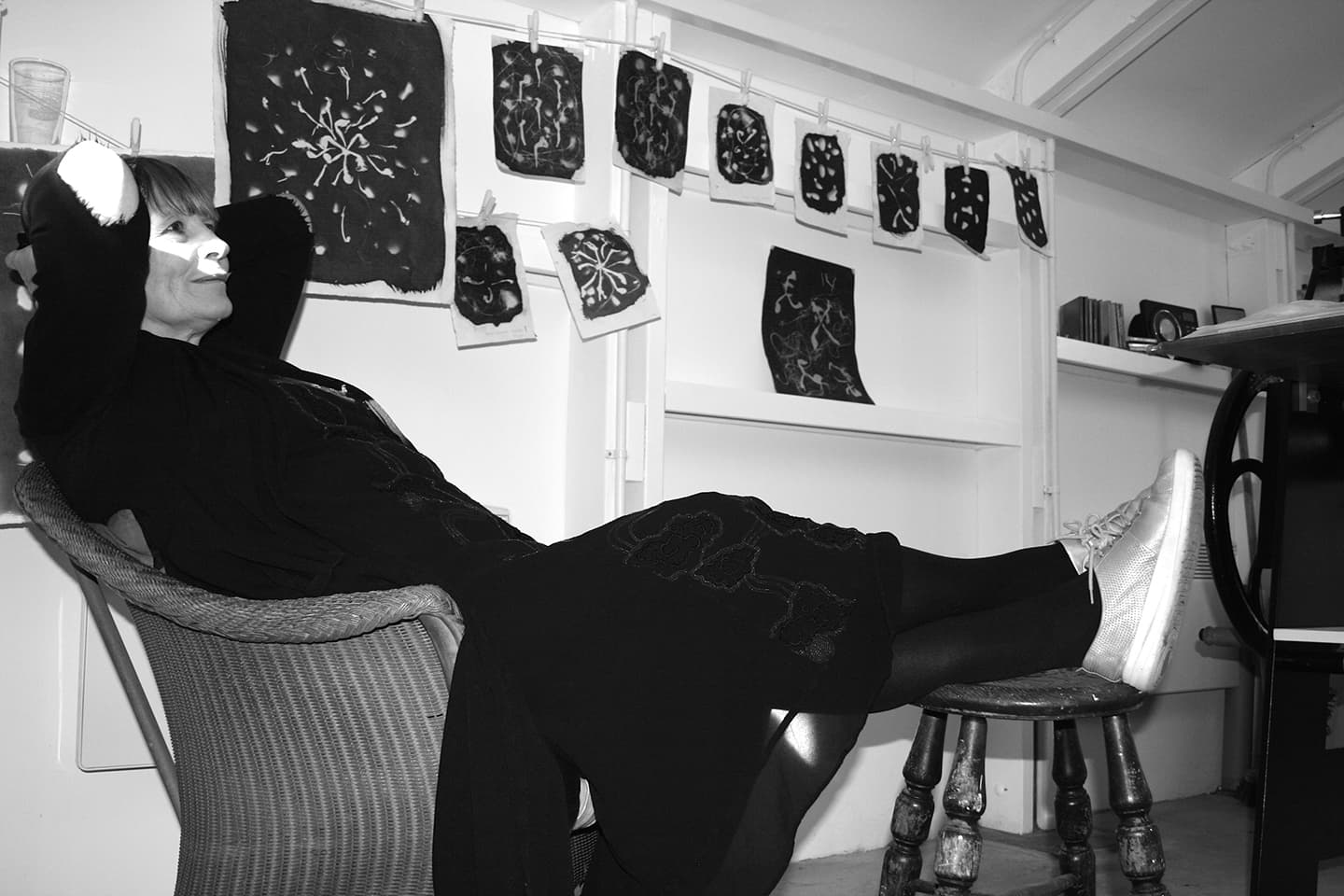 Aldworth in her studio. Photograph by Louise Crawford.